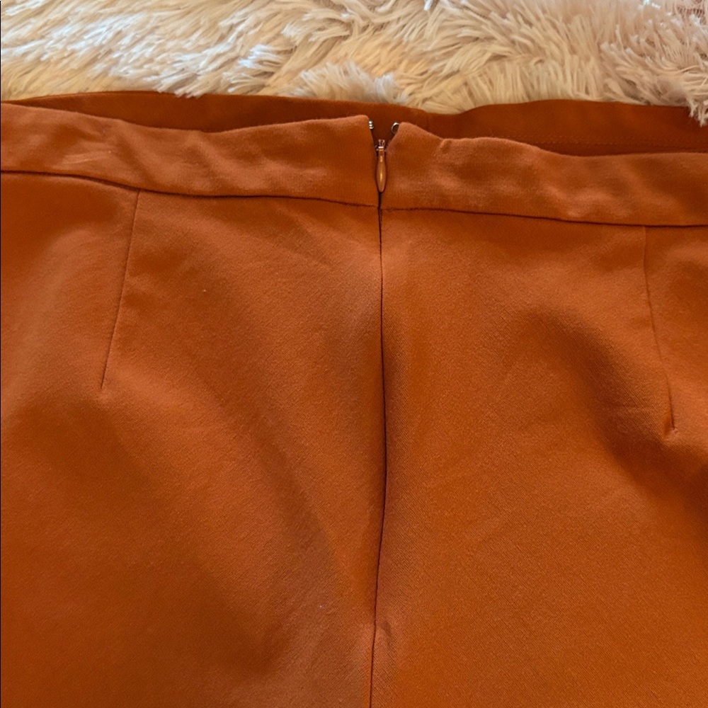 Size 16 Liz Claiborne Burnt Orange skirt - Picture 5 of 6